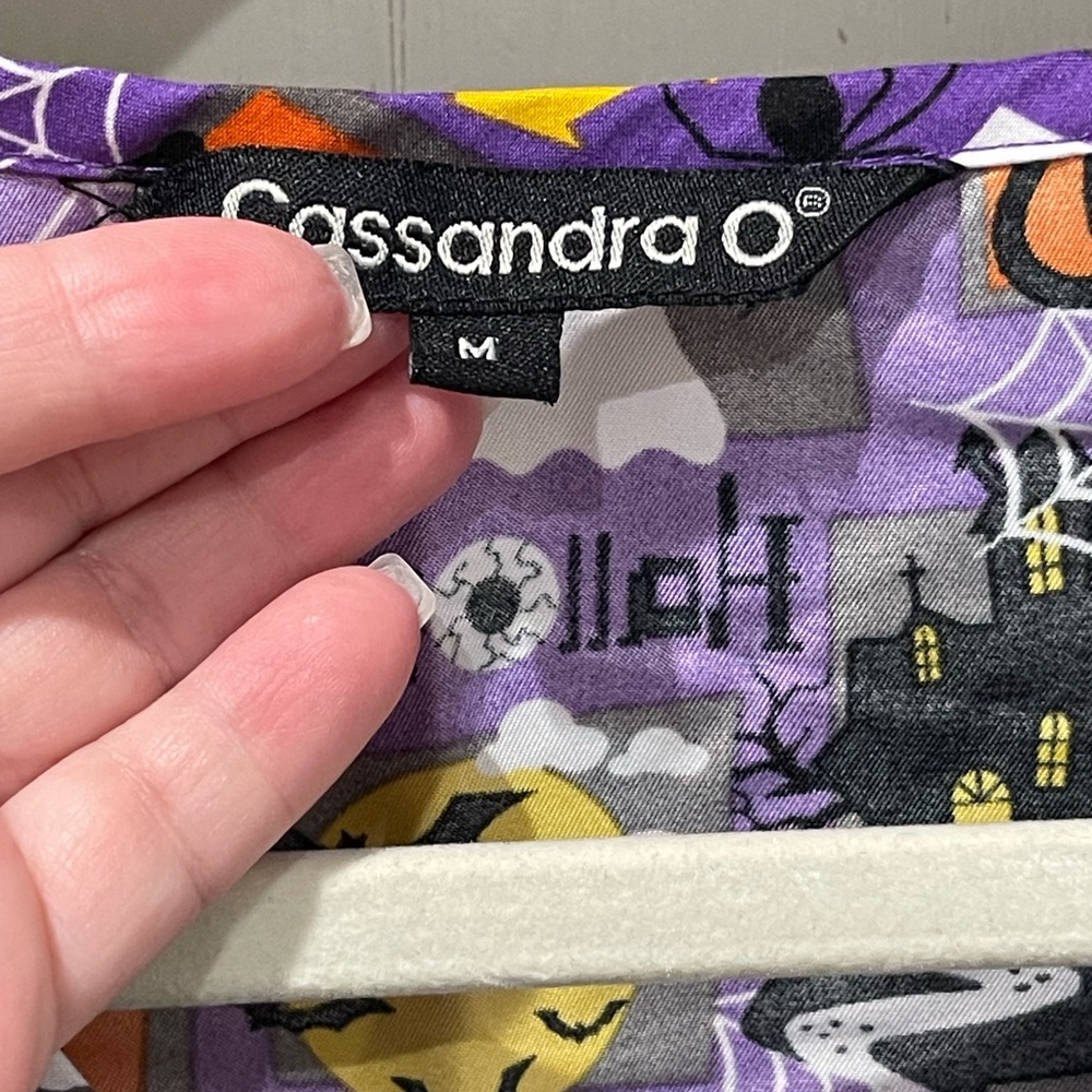 Halloween Scrub Top - Picture 3 of 4